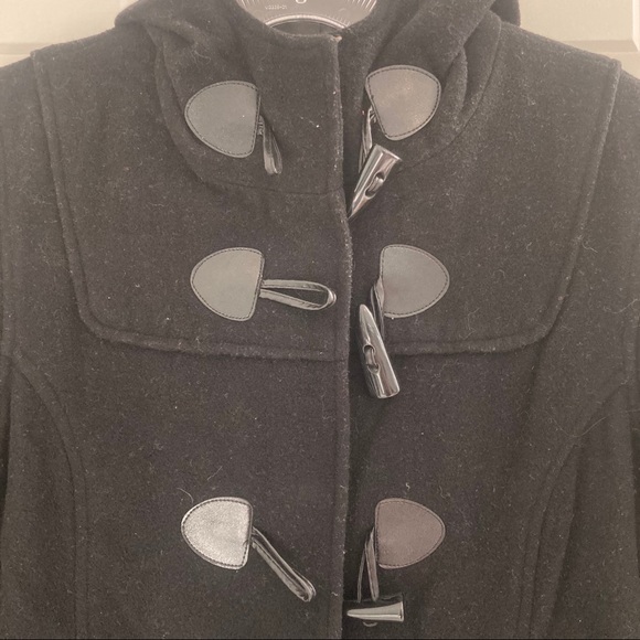 Black wool and cashmere coat - Picture 2 of 7